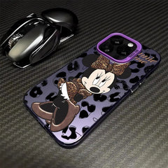 Disney Leopard Mickey Minnie Phone Case for iPhone