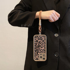 Leopard Print Case with Lanyard