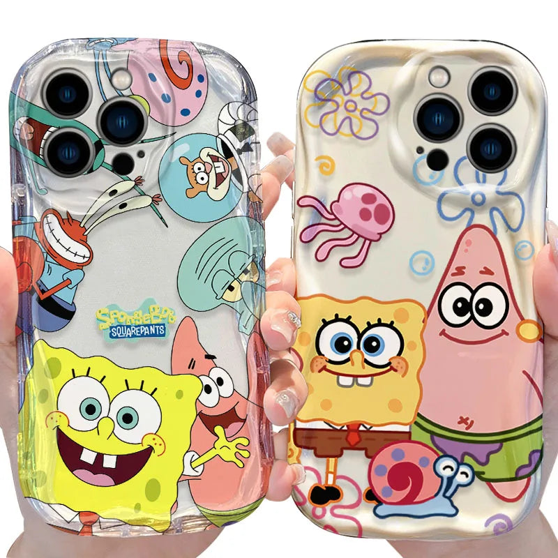 SpongeBob Soft Silicone Phone Case for iPhone