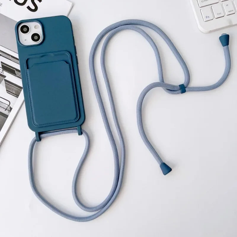 Crossbody Lanyard Rope Phone Case for iPhone