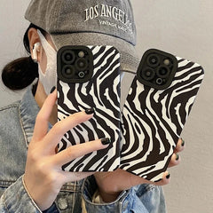 Zebra Stripe Silicone iPhone Case