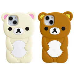 Rilakkuma Bear Silicone Case for iPhone