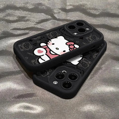 Hello Kitty 3D Cartoon Phone Case with Ring Stand for iPhone
