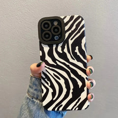 Zebra Stripe Silicone iPhone Case