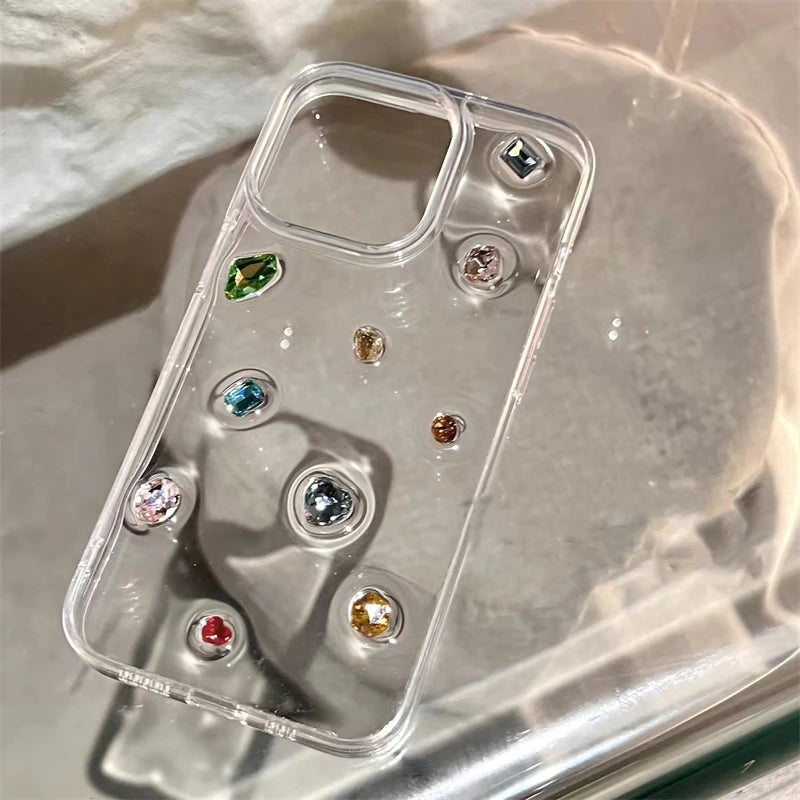 Glossy Diamond Glitter Epoxy Case