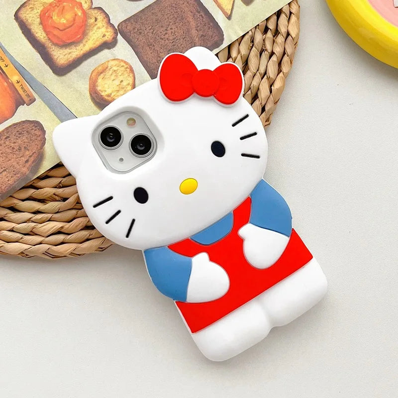 Hello Kitty 3D Bow Silicone Case for iPhone