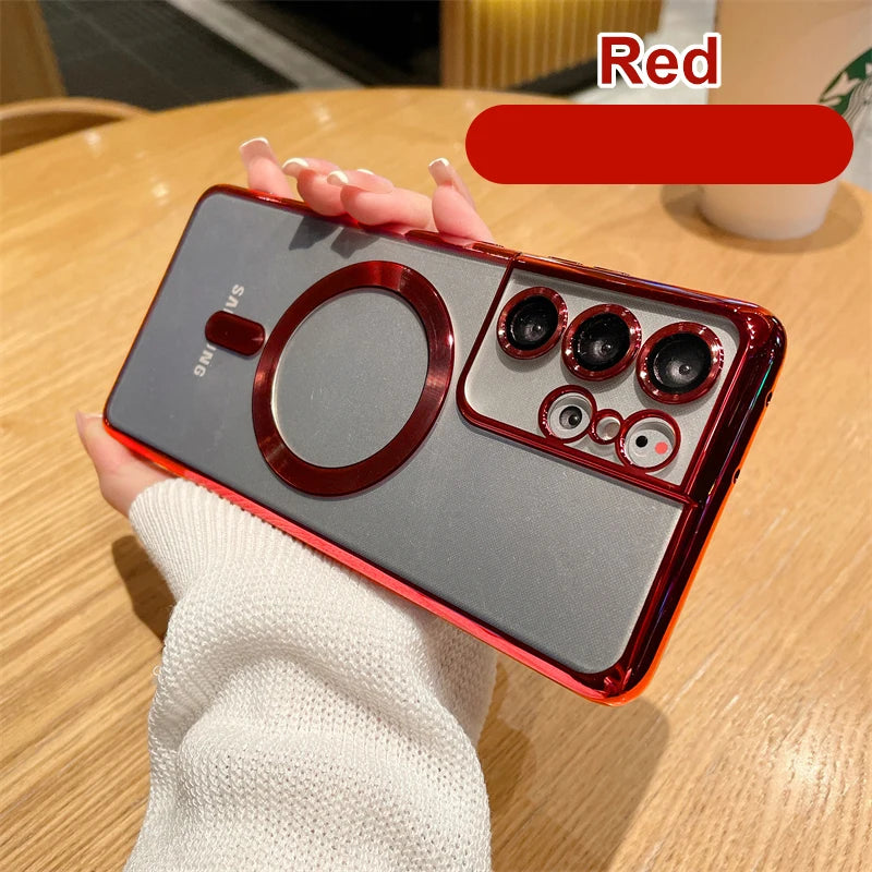 Magnetic Plating Magsafe Case for Samsung Galaxy