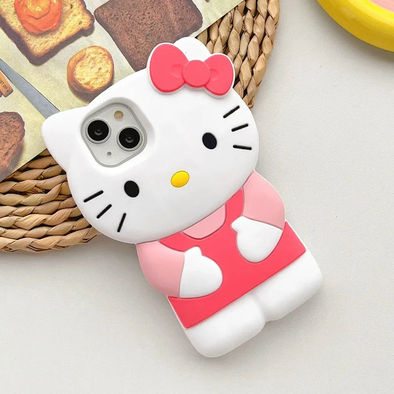 Hello Kitty 3D Bow Silicone Case for iPhone