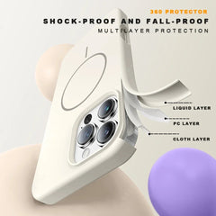 Magnetic Silicone Case with Lanyard for iPhone