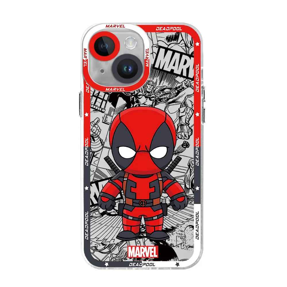 Marvel Spider-Man & Venom Clear Phone Case for iPhone