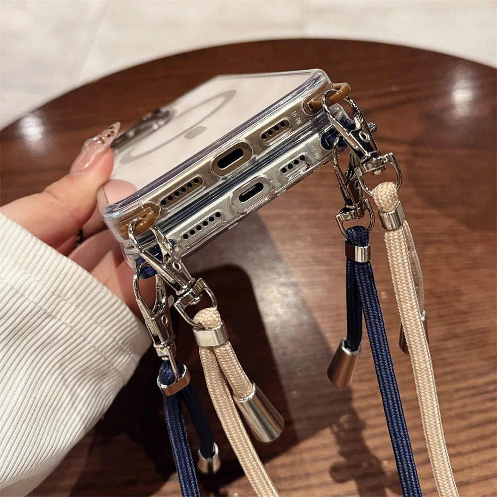Crossbody Magnetic Lanyard Phone Case for iPhone