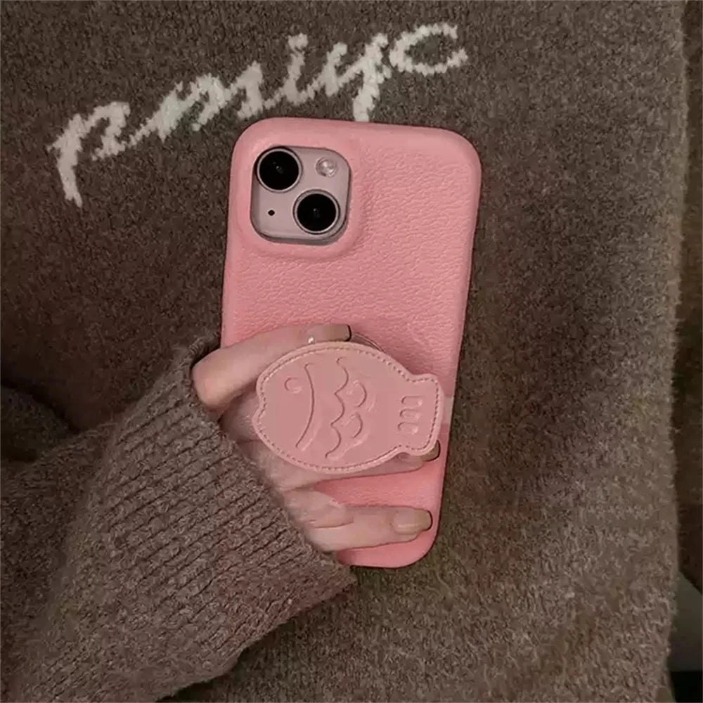 Taiyaki Fish Grip Phone Case for iPhone