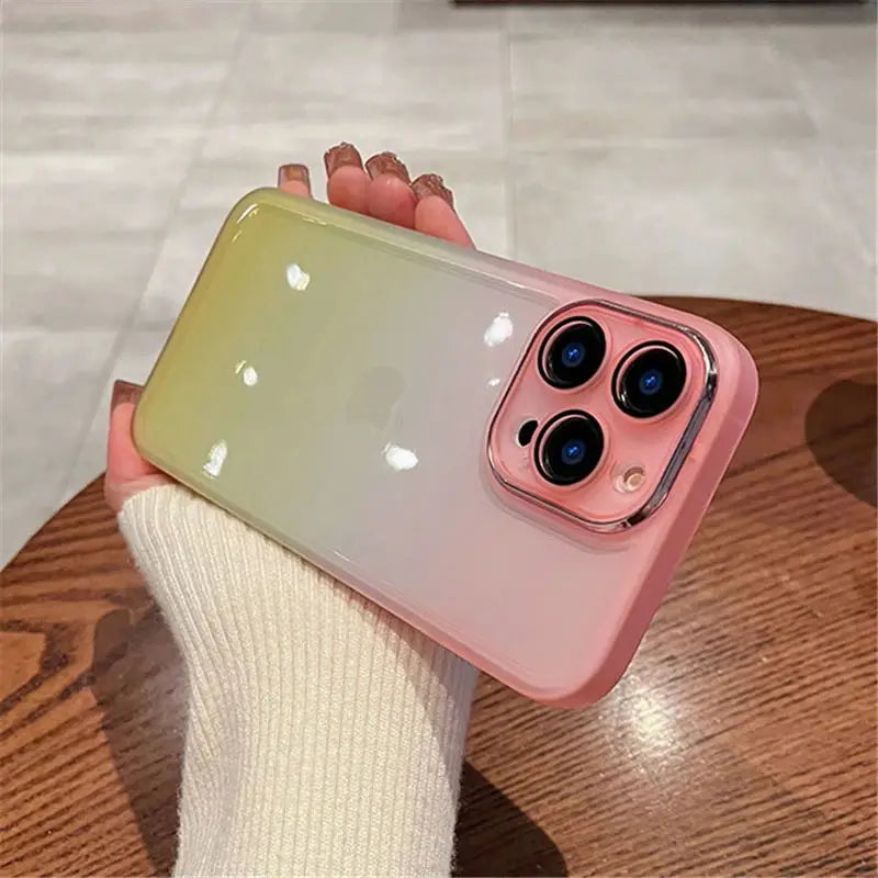 Gradient Rainbow Clear Case for iPhone
