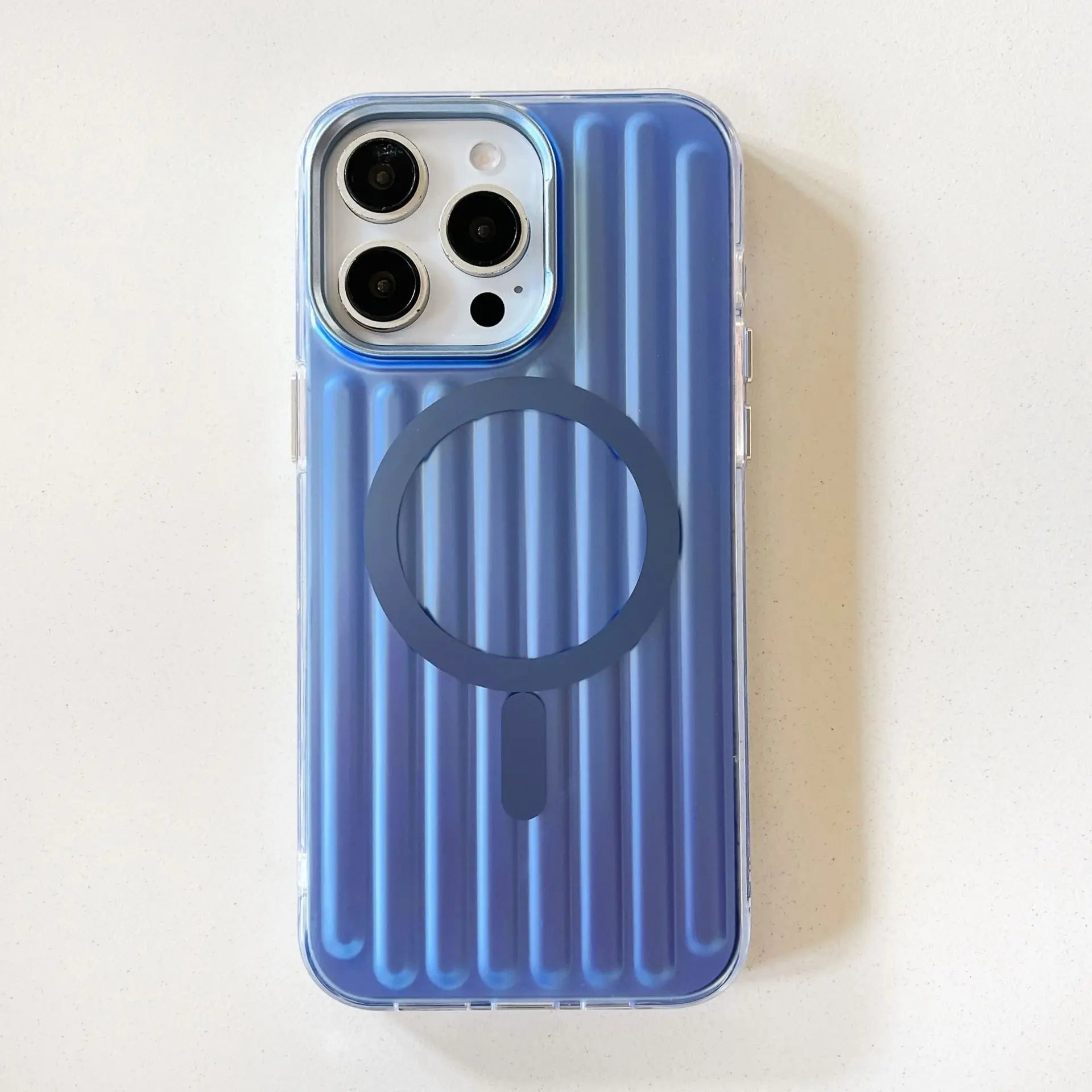 3D Corrugated Stripe Magnetic Phone Case