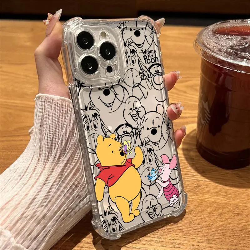 Winnie the Pooh & Piglet Clear Phone Case