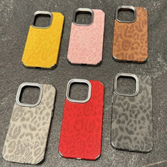 Leopard Print Leather Phone Case