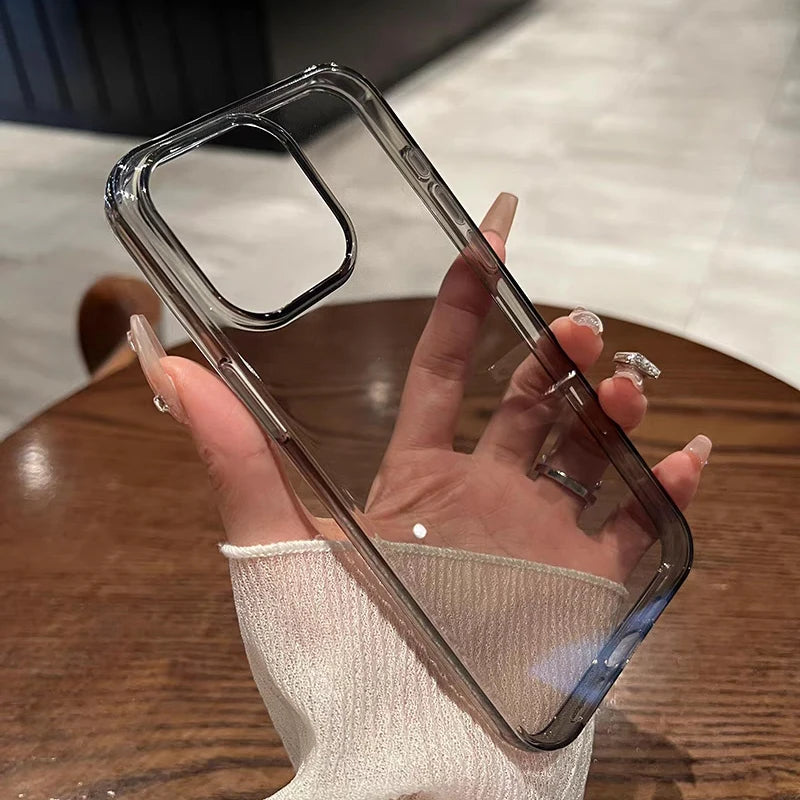 Transparent Black Soft Silicone Case