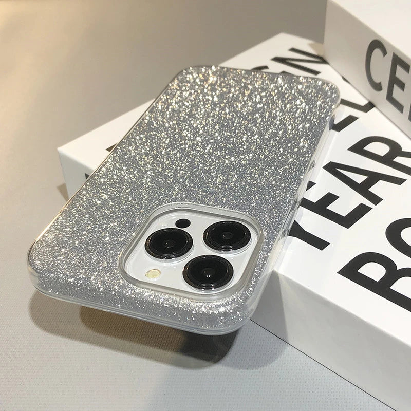 Glitter Gradient Shockproof Case For iPhone