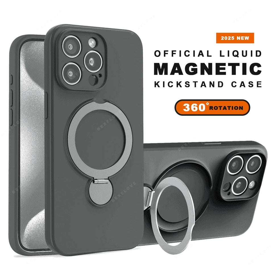 Magsafe Silicone Stand iPhone Case