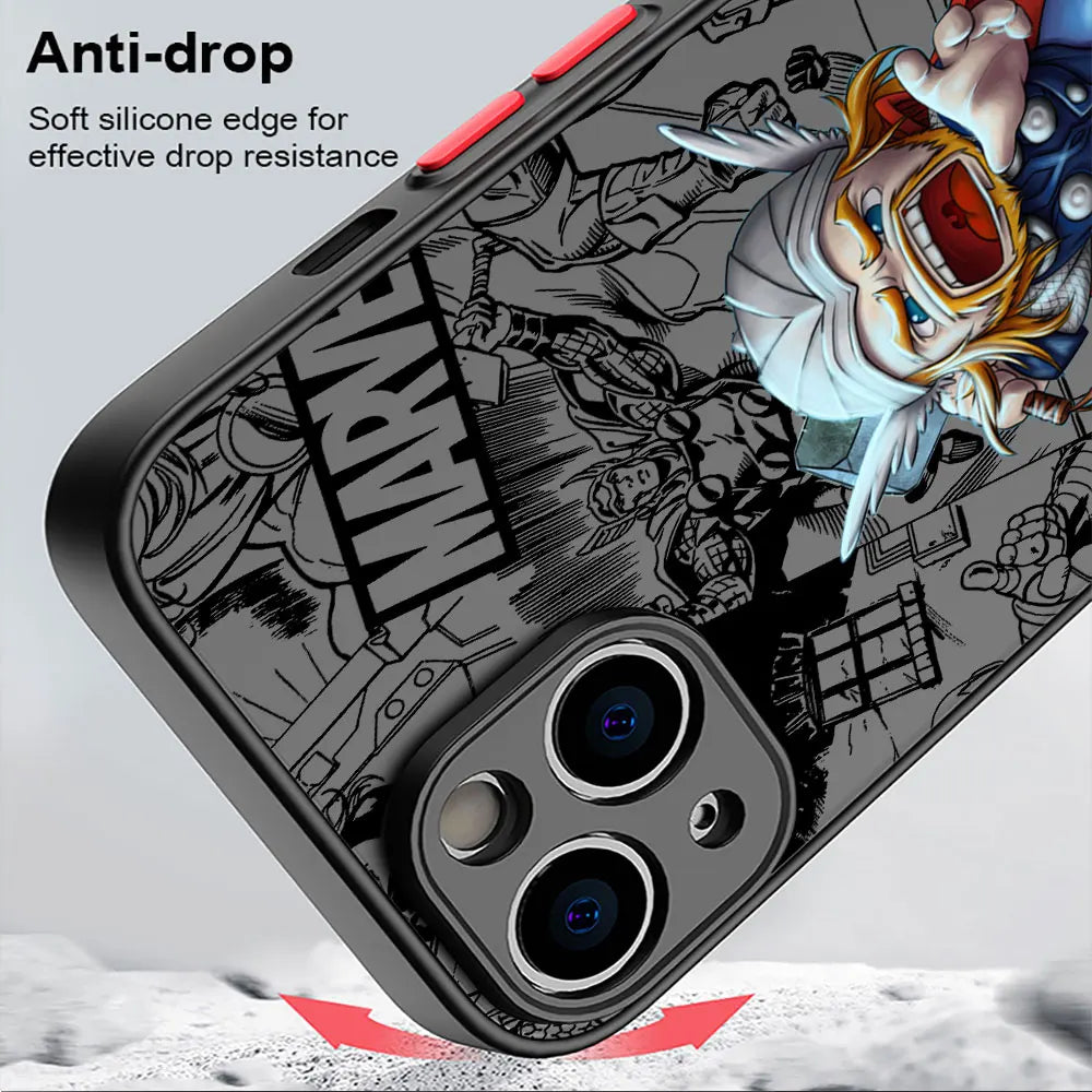 Marvel Superhero Clear Phone Case for iPhone