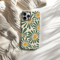 Retro Daisy Floral Phone Case for iPhone