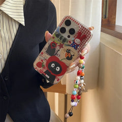 Red Apple Cat Cartoon Phone Case