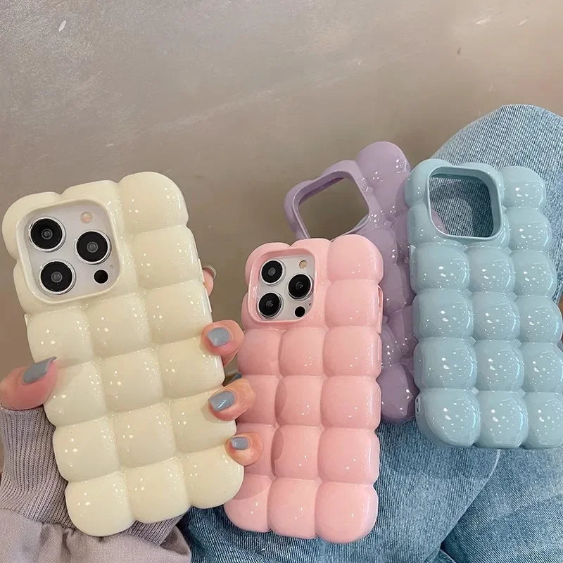 Cute 3D Block Candy Color Case for iPhone