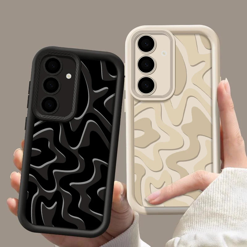Striped Pattern Silicone Case for Samsung