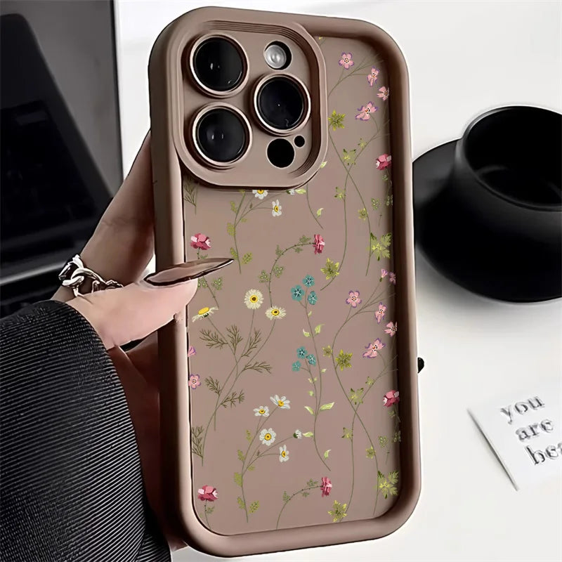 Flower Silicone Phone Case for iPhone