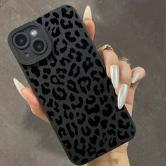 Leopard Graphic Soft Phone Case for iPhone
