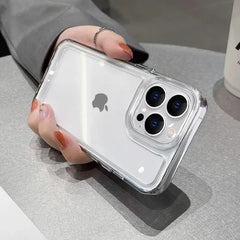 Transparent Acrylic Case with Metal Buttons for iPhone