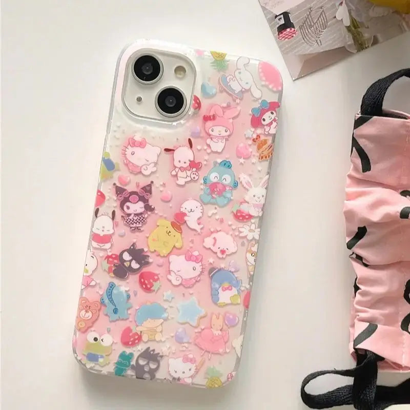 Hello Kitty & Kuromi Cartoon Phone Case
