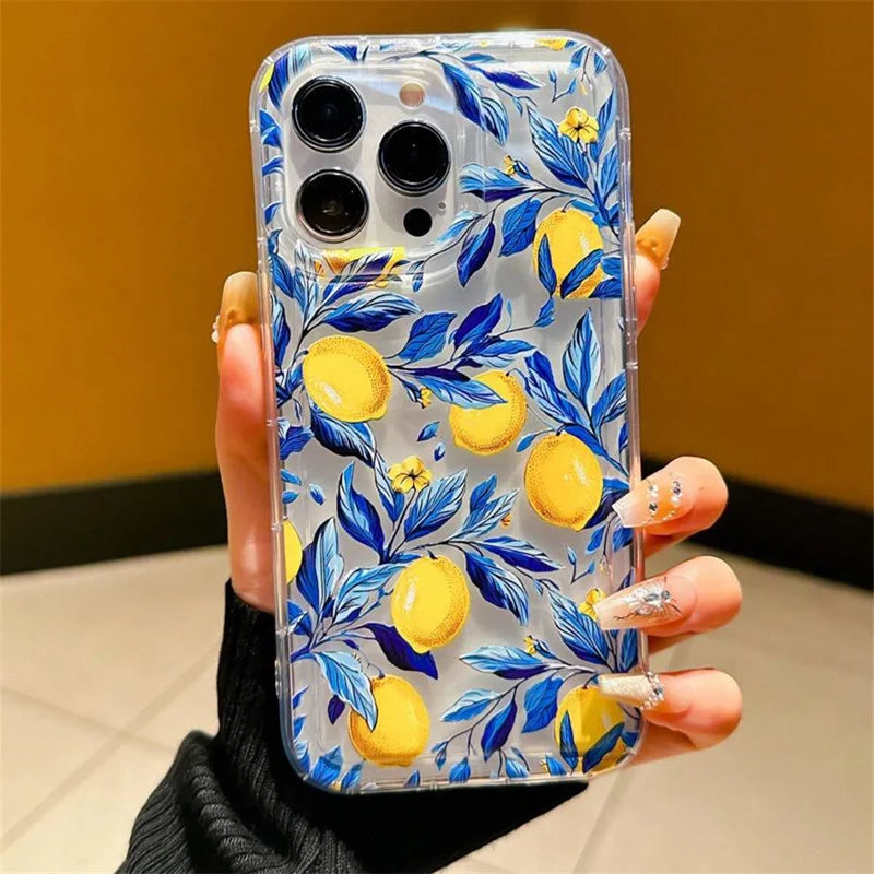 Lemon Print TPU Phone Case