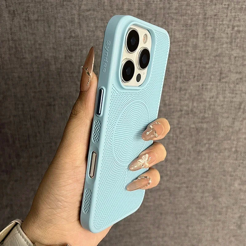 Mesh Heat Dissipation Magsafe Phone Case