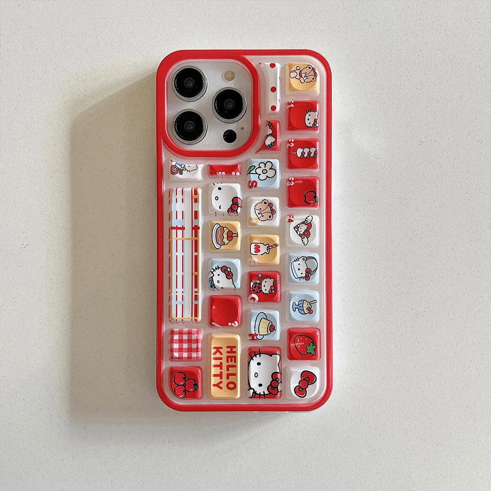 Kuromi Hello Kitty Purin  Phone Case