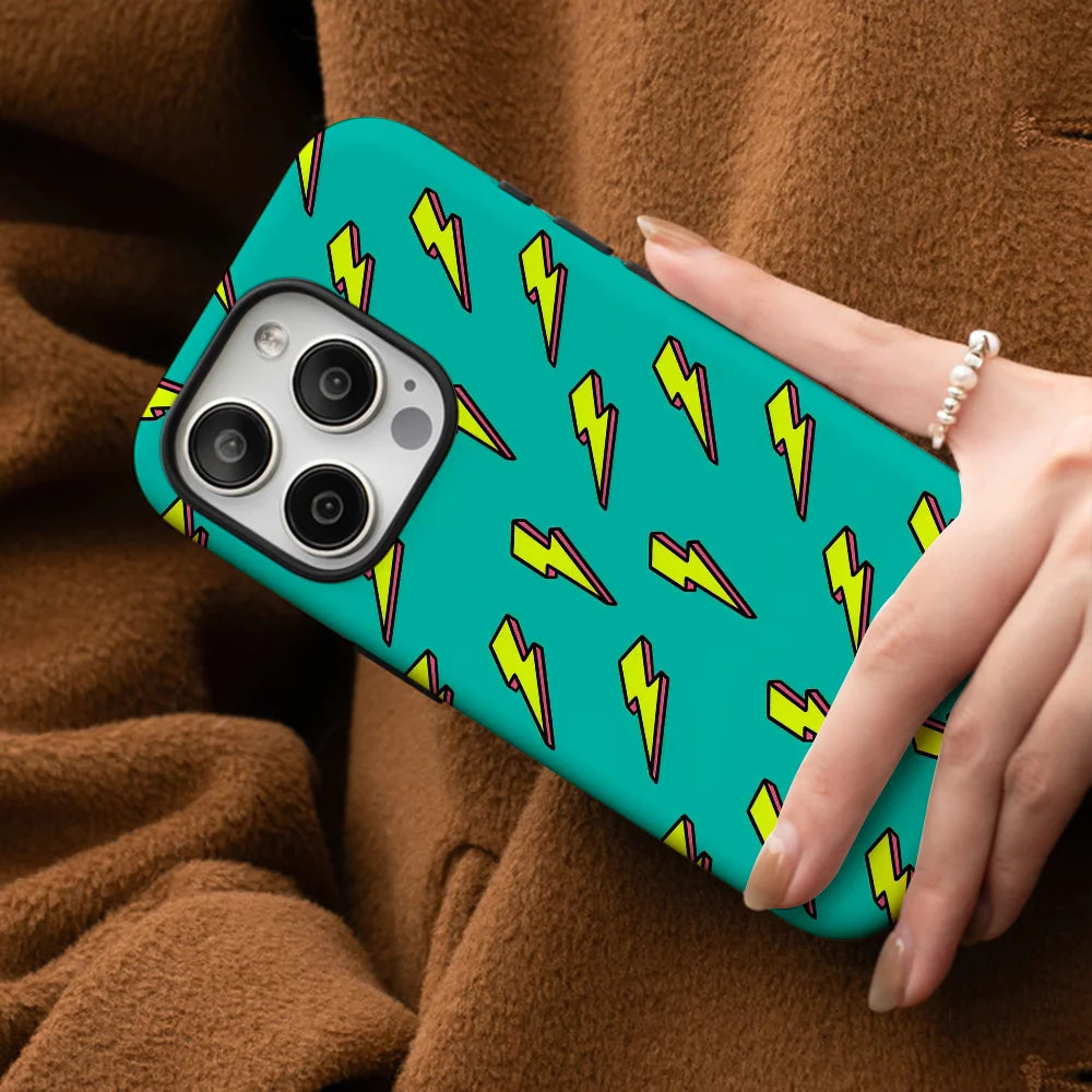 Yellow Lightning Phone Case