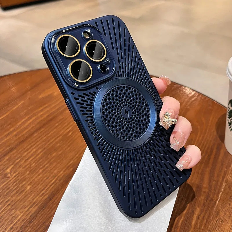 Luxury MagSafe Case with Heat Dissipation for iPhone