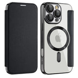Transparent Flip Leather Wallet Phone Case