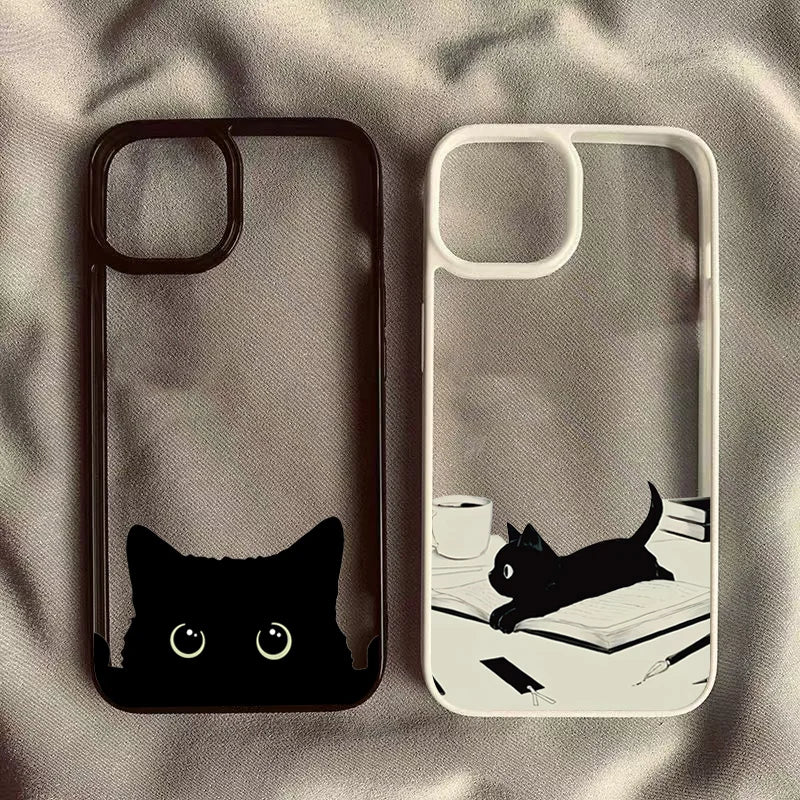 Black Cat Clear Case for iPhone