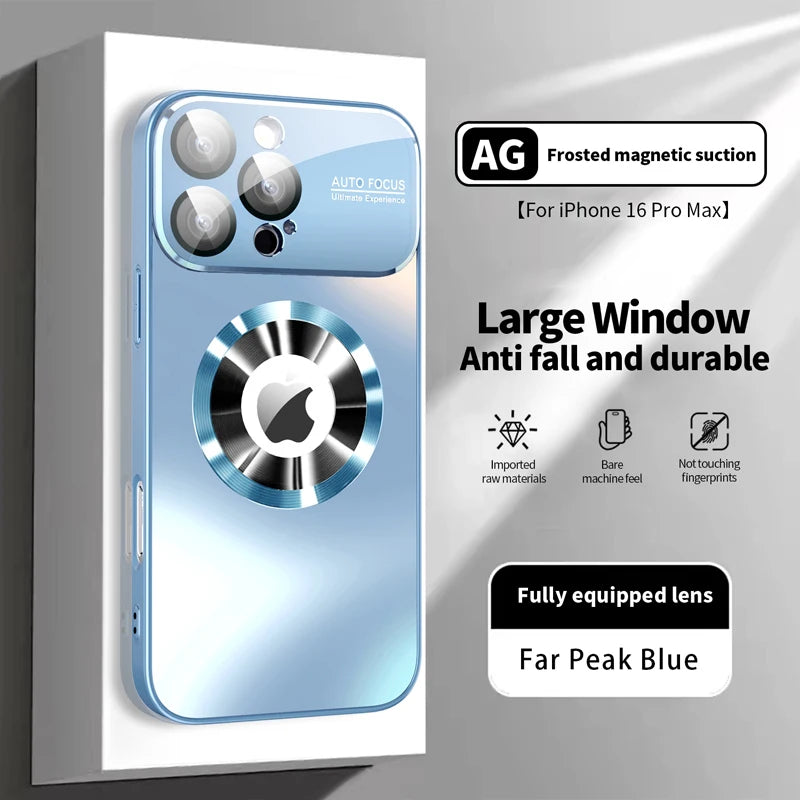 Titanium Matte Magnetic Case for iPhone