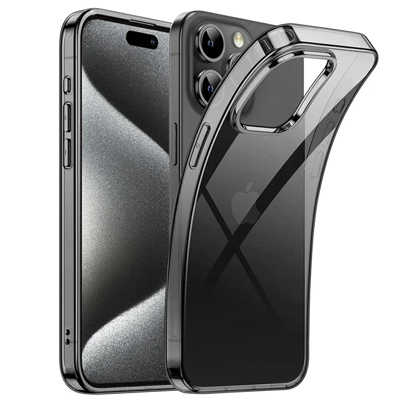 Transparent Black TPU Case