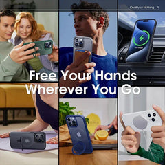 Metal Ring Kickstand Magnetic Case for iPhone