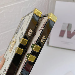 Luxury Retro Leather Ring Holder Phone Case for iPhone
