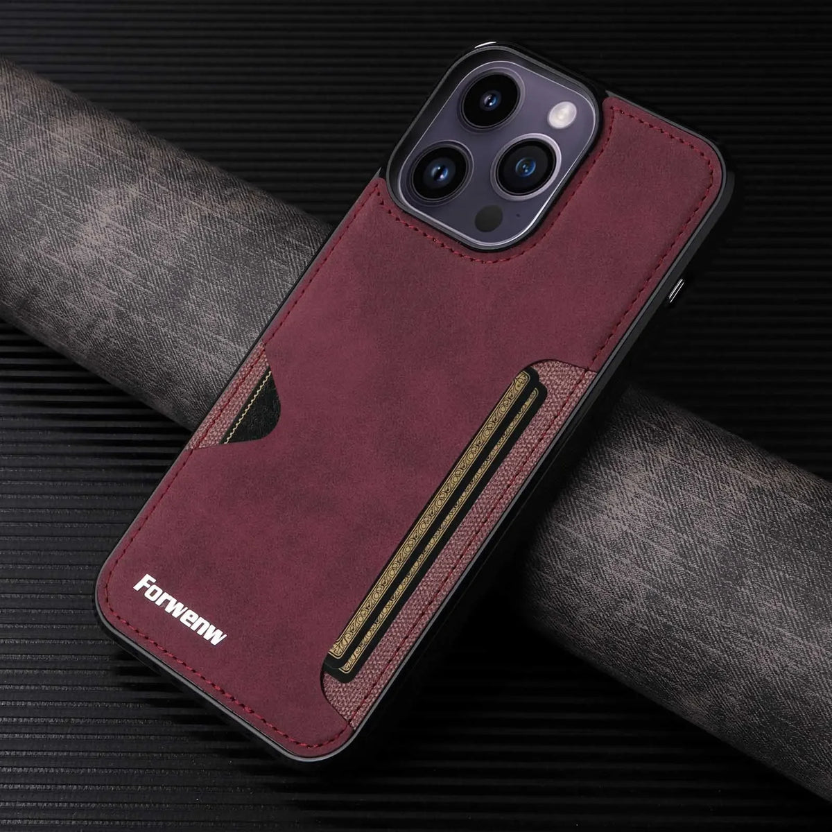 Retro PU Leather Wallet Phone Case for iPhone