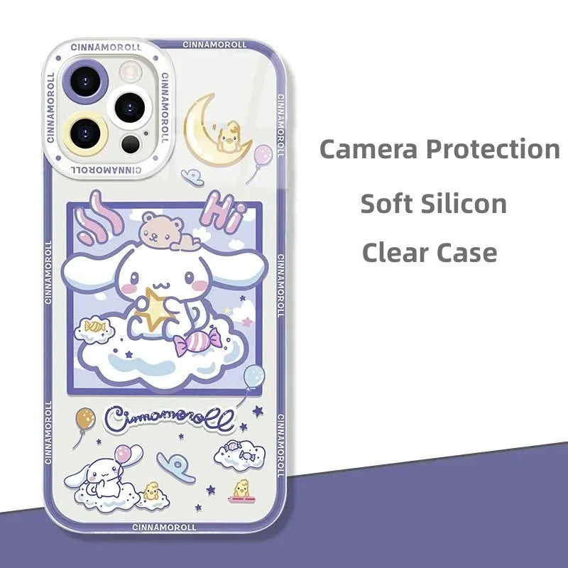 Sanrio Kuromi Pochacco Cinnamoroll Phone Case for iPhone