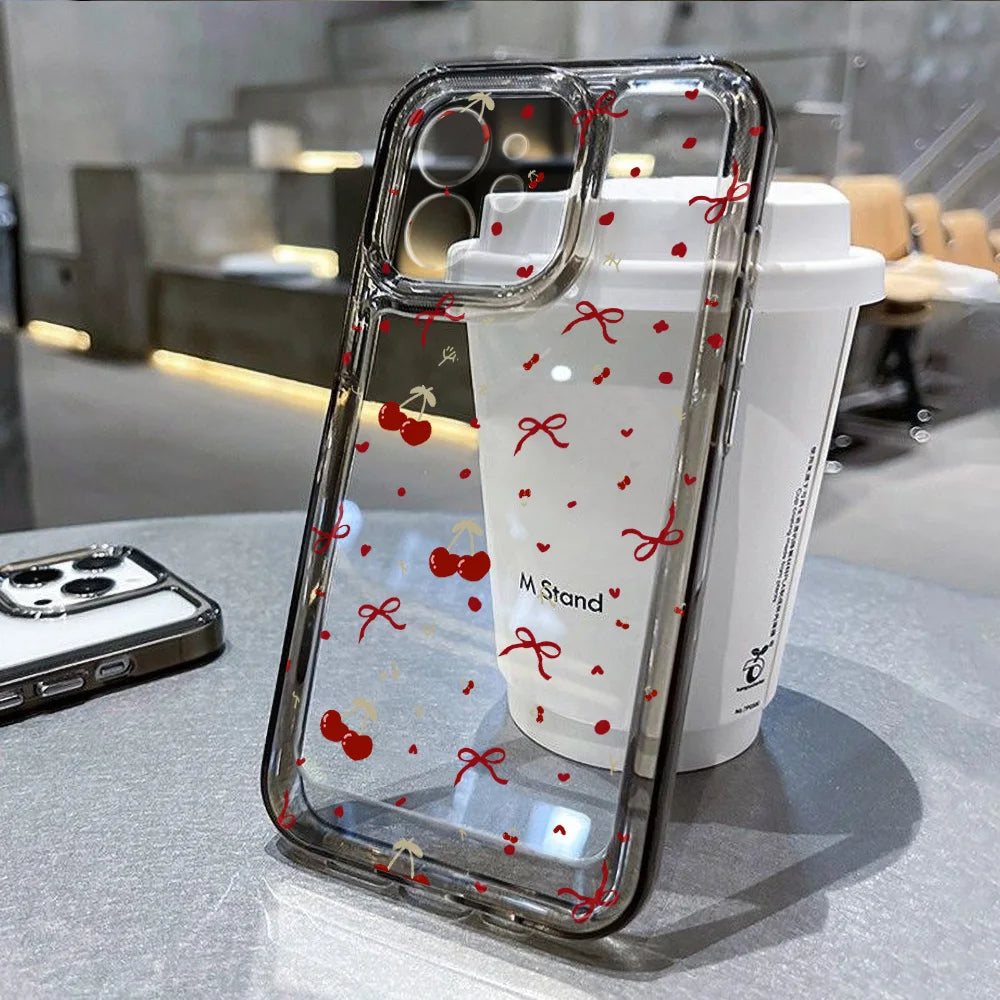 Cute Pattern Clear iPhone Case