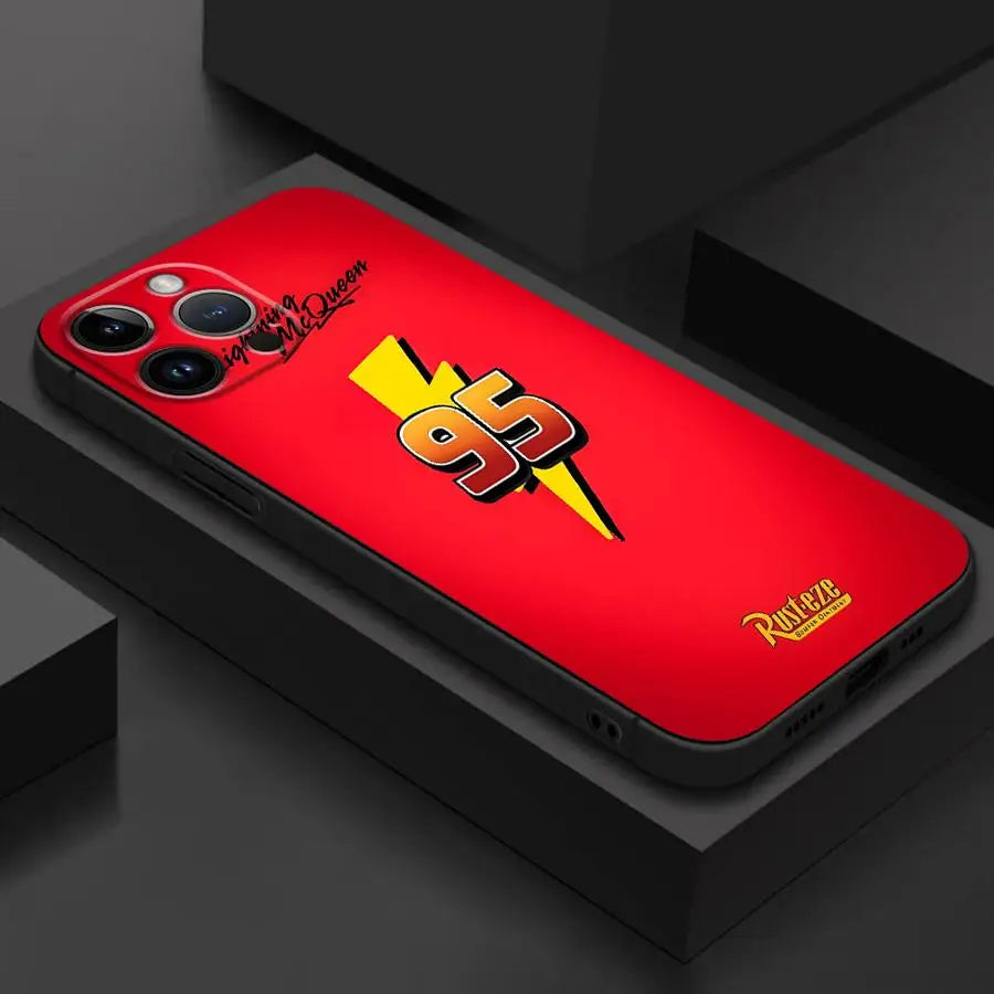 Disney Lightning McQueen Logo Phone Case for iPhone