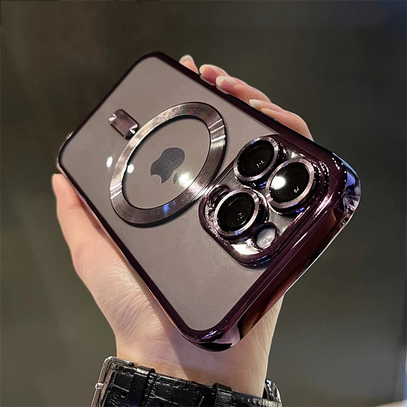 Plating Clear Magsafe iPhone Case