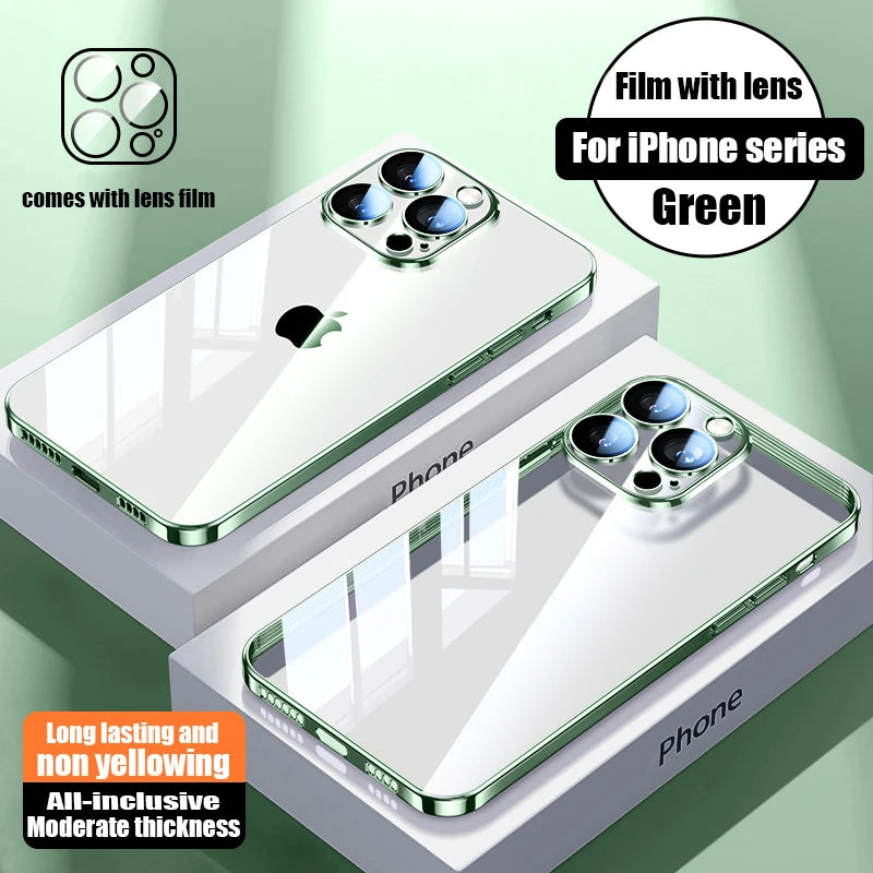 Clear Plating Phone Case for iPhone