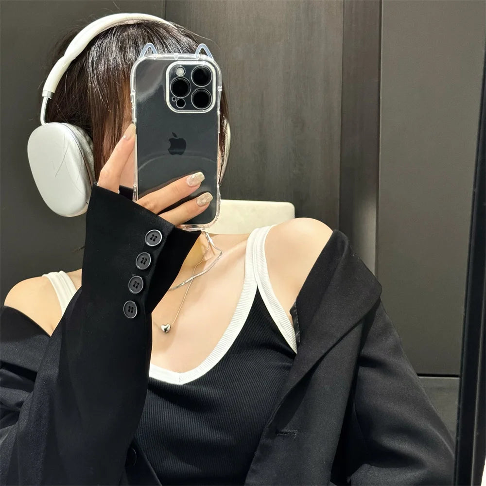 3D Cat Ears Case for iPhone